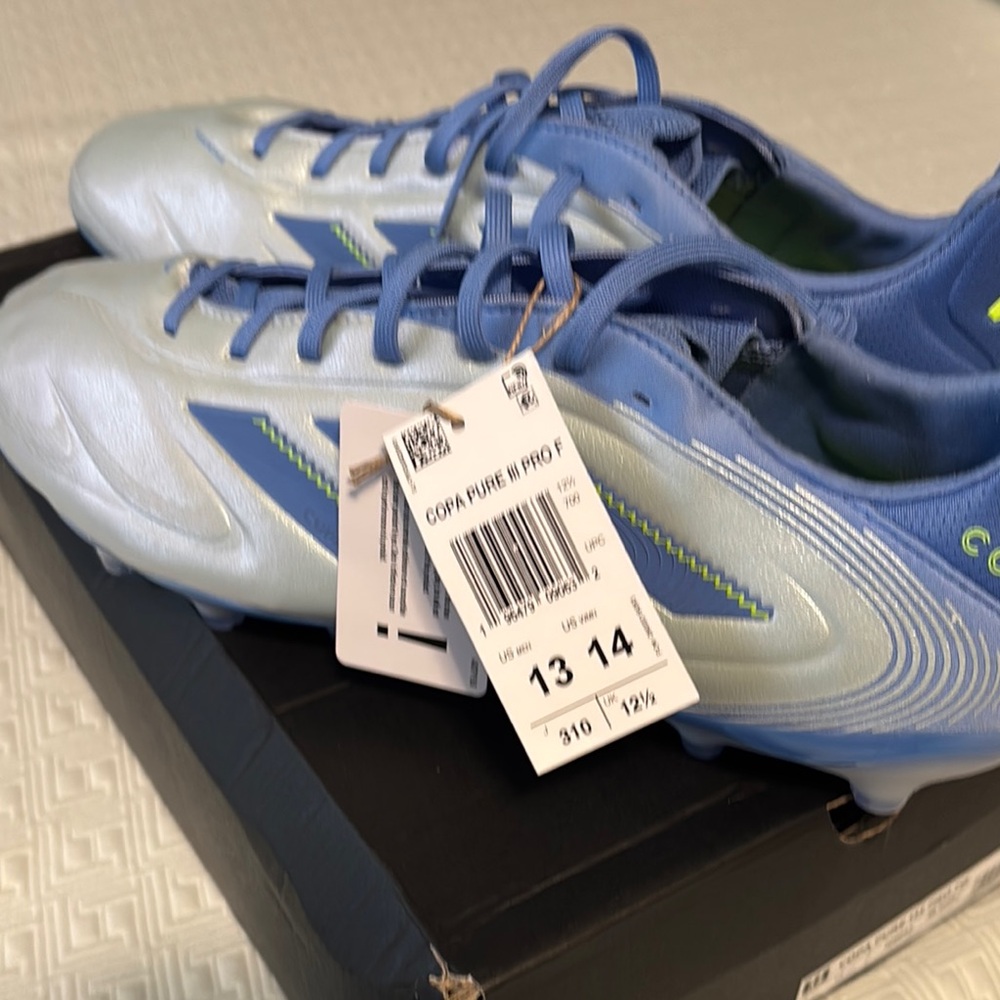 Adidas COPA PURE III PRO FG 13 & 13.5 (right is bigger the left)